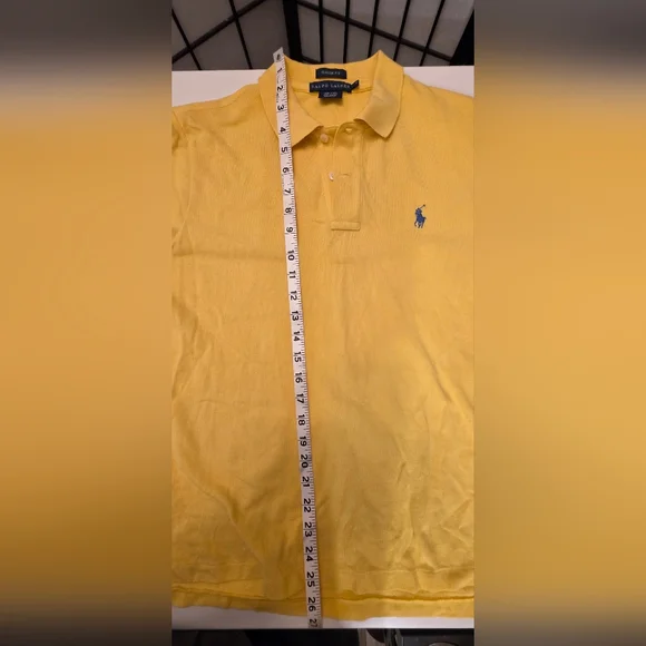 Ralph Lauren Women's Yellow Classic Fit Polo ~ Size Medium - Picture 9 of 9